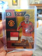 Jadon Sancho [Gold] Soccer Cards 2022 Panini Select Premier League Swatches Prices