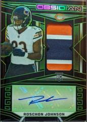 Roschon Johnson [Yellow Electric Etch] #114 Football Cards 2023 Panini Obsidian Signature Prices