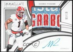 George Pickens [Bowl Logo 3] #PP26 Football Cards 2022 Panini Immaculate Collegiate Premium Rookie Patch Autographs Prices
