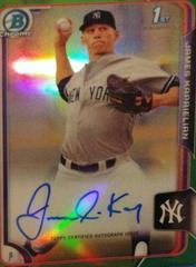James Kaprielian [Green Refractor] Baseball Cards 2015 Bowman Chrome Draft Pick Autograph Prices
