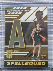 Victor Wembanyama [Gold] #7 Basketball Cards 2023 Donruss Elite Spellbound Prices