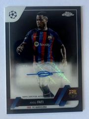 Ansu Fati [Black] #CA-AF Soccer Cards 2022 Topps Chrome UEFA Club Competitions Autographs Prices