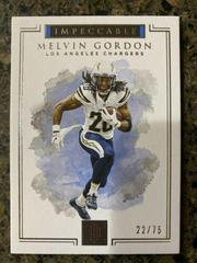 Melvin Gordon #5 Football Cards 2017 Panini Impeccable Prices
