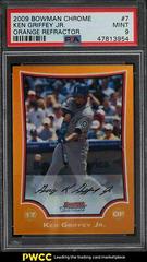Ken Griffey Jr. [Orange Refractor] #7 Baseball Cards 2009 Bowman Chrome Prices
