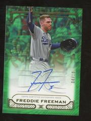 Freddie Freeman [Green] #DIA-FF Baseball Cards 2023 Topps Definitive Defining Images Autograph Collection Prices