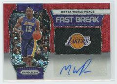 Metta World Peace [Red] #33 Basketball Cards 2023 Panini Prizm Fast Break Autograph Prices