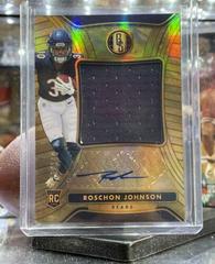 Roschon Johnson #RAJ-31 Football Cards 2023 Panini Gold Standard Rookie Jersey Autographs Jumbo Prices