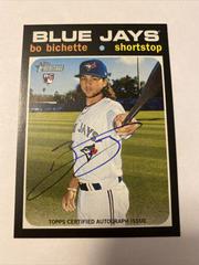 Bo Bichette #BB Baseball Cards 2020 Topps Heritage Real One Autographs Prices