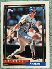 Geno Petralli #409 Baseball Cards 1992 Topps Prices