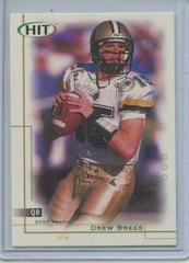 Drew Brees Football Cards 2001 Sage Hit Prices