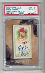 Bryce Harper #MA-BH Baseball Cards 2018 Topps Allen & Ginter Framed Mini Autographs Prices