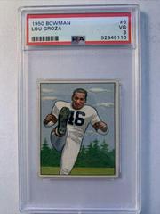 Lou Groza #6 Football Cards 1950 Bowman Prices
