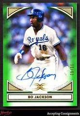 Bo Jackson [Green] #DIA-BJ Baseball Cards 2022 Topps Definitive Defining Images Autograph Collection Prices
