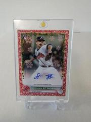 Spencer Strider [Red Metallic] #WHA-SS Baseball Cards 2022 Topps Holiday Autographs Prices