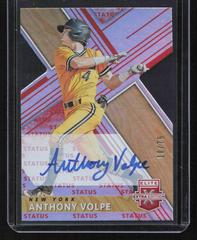 Anthony Volpe [Autograph Status Die Cut Red] #30 Baseball Cards 2019 Panini Elite Extra Edition Prices