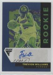 Trevion Williams [Blue] #FA-TWI Basketball Cards 2022 Panini Chronicles Draft Picks Flux Rookie Autographs Prices
