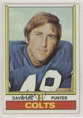 David Lee #17 Football Cards 1974 Topps Prices