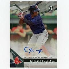 Gilberto Jimenez [Autograph] #TOP-1 Baseball Cards 2021 Bowman Platinum Top Prospects Prices