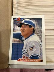 Carlos Hernandez #5 Baseball Cards 1992 Bowman Prices