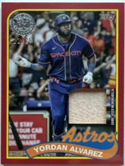 Yordan Alvarez [Red] #89BR-YA Baseball Cards 2024 Topps 1989 Relic Prices