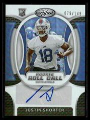 Justin Shorter #RRCS-14 Football Cards 2023 Panini Certified Rookie Roll Call Signatures Prices