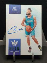 Cody Martin [Jade] Basketball Cards 2019 Panini Court Kings Heir Apparent Autographs Prices