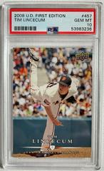 Tim Lincecum #457 Baseball Cards 2008 Upper Deck First Edition Prices