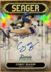 Corey Seager Baseball Cards 2022 Bowman Sterling Signage Autographs Prices