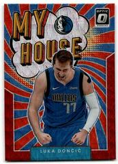 Luka Doncic [Red Wave] #1 Basketball Cards 2021 Panini Donruss Optic My House Prices