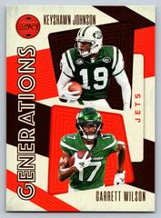 Garrett Wilson, Keyshawn Johnson #GEN-4 Football Cards 2023 Panini Legacy Generations Prices