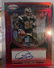 Isaac Bruce [Red] #CCS-IB Football Cards 2022 Panini Certified Canton Signatures Prices