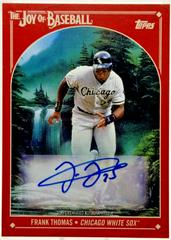 Frank Thomas [Autograph Bright Red] #25 Baseball Cards 2023 Topps X Bob Ross The Joy Of Prices