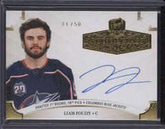 Liam Foudy [Gold Autograph] #2021-LF Hockey Cards 2020 Upper Deck The Cup Rookie Class of 2021 Prices