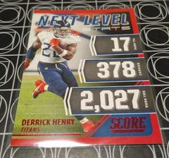 Derrick Henry [Red] Football Cards 2021 Panini Score Next Level Stats Prices