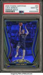 Luka Doncic [Mirror Gold] #63 Basketball Cards 2020 Panini Certified Prices