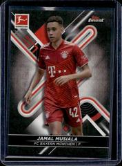 Jamal Musiala [Black Wave] Soccer Cards 2021 Topps Finest Bundesliga Prices