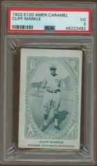 Cliff Markle Baseball Cards 1922 E120 American Caramel Prices