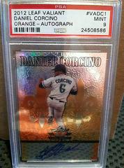 Daniel Corcino [Orange Autograph] Baseball Cards 2012 Leaf Valiant Prices