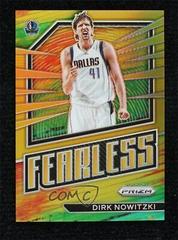 Dirk Nowitzki [Gold] #9 Basketball Cards 2022 Panini Prizm Fearless Prices