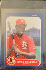 Vince Coleman #31 Baseball Cards 1986 Fleer Prices