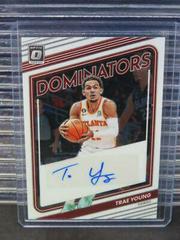 Trae Young #DS-TRE Basketball Cards 2022 Panini Donruss Optic Dominators Signatures Prices