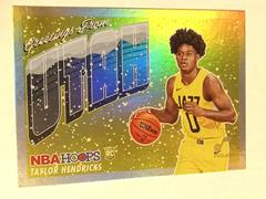 Taylor Hendricks [Winter Holo] #15 Basketball Cards 2023 Panini Hoops Rookie Greetings Prices