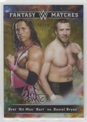 Bret 'Hit Man' Hart, Daniel Bryan [Gold] Wrestling Cards 2020 Topps WWE Chrome Fantasy Matches Prices