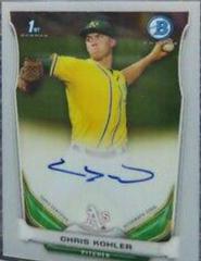 Chris Kohler [Chrome] #CK Baseball Cards 2014 Bowman Prospect Autograph Prices