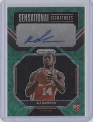 AJ Griffin [Choice Green] #RSI-AJG Basketball Cards 2022 Panini Prizm Rookie Signatures Prices
