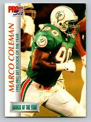 Marco Coleman #701 Football Cards 1992 Pro Set Prices