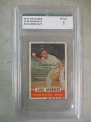 Luis Aparicio [Hand Cut] #35 Baseball Cards 1961 Bazooka Prices