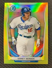 Corey Seager [Yellow Refractor] #278 Baseball Cards 2014 Bowman Chrome Mini Prices