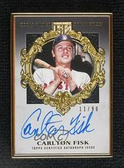 Carlton Fisk Baseball Cards 2022 Topps Gilded Collection Gold Framed Hall of Famer Autographs Prices