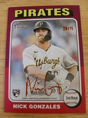 Nick Gonzales [Special Edition Red Ink] #ROA-NG Baseball Cards 2024 Topps Heritage Real One Autograph Prices